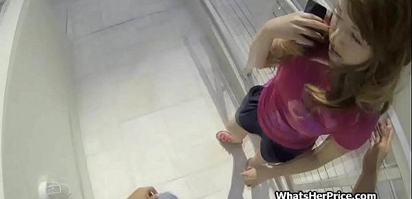  Paid for public toilet quickie with stranger